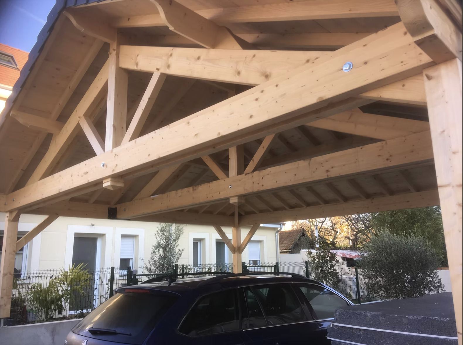 Carport bois dans les Yvelines
